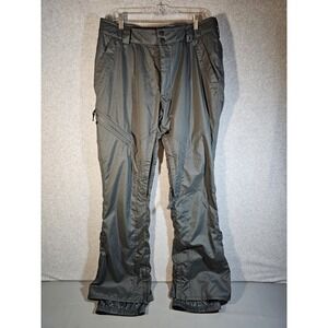Burton Mens Lg *Stroker* Slim Fit DryRide Snowboard Pants Gray Adj Waist FLAWS